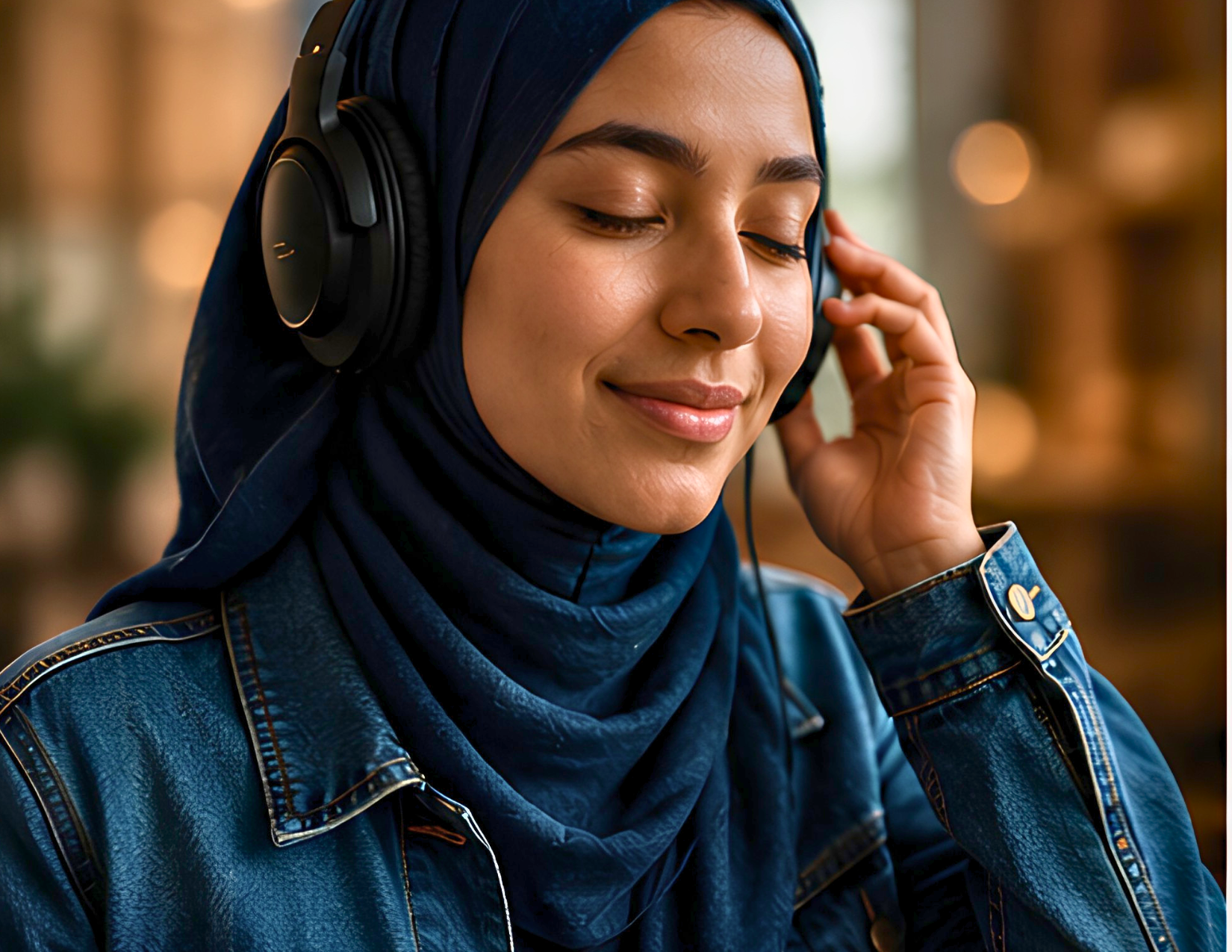 A person listening to a preserved story